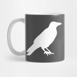 Raven bird - white Mug